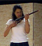 Susannah with a gun